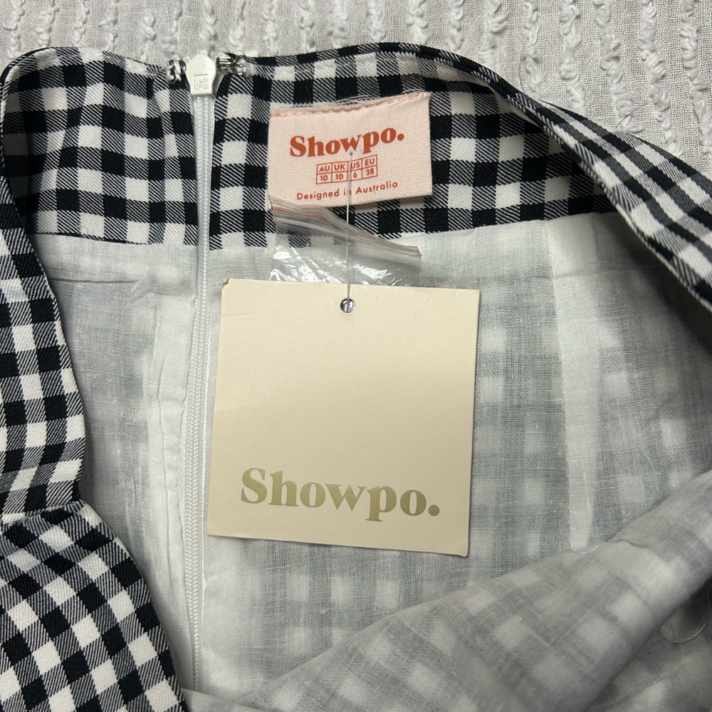 Showpo Black and White Gingham Mini Skirt - Picture 12 of 16